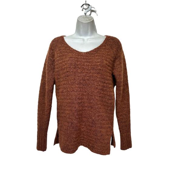 BIANCA B Brown Soft Wool Mohair Pullover Sweater Made in Italy Size M - Picture 1 of 5